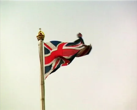 Union Jack Gray (PAL) Stock Footage