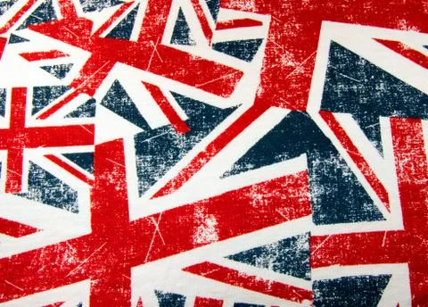 Union jack montage background Stock Illustration