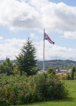 Union jack in the park Stock Photos