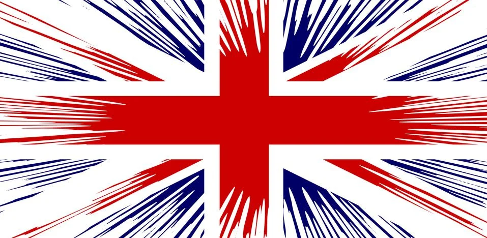 Union Jack Splash Stock Illustration
