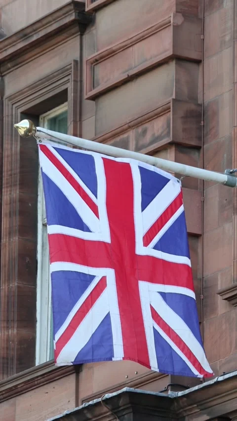 Union Jack Vertical Vídeos de archivo 341107019