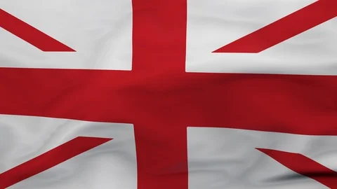 Union Jack Without Scotland Flag Wave Animation 3D - Brexit - Second Referendum  Stock Footage 104684690