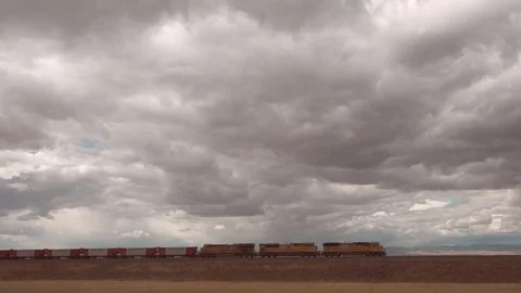 Union Pacific Container Train Video stock 121893076