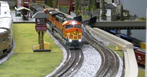 Union Pacific Train model Stock Footage 84067921