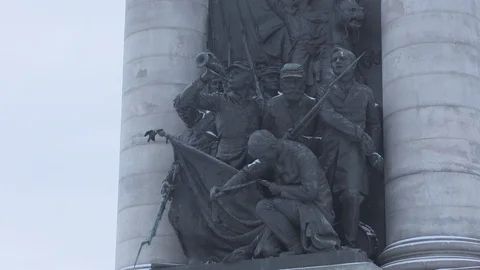 Union Soldier Memorial 스톡 동영상 97586992