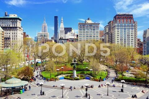 Union square new york city Stock Photos