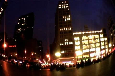 Union Square At Night Stock Footage 14811214