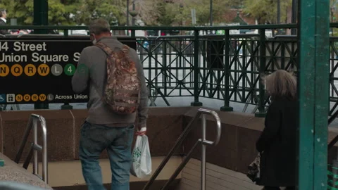 Union Square Subway Station Timelapse, NYC Vidéo 153957368