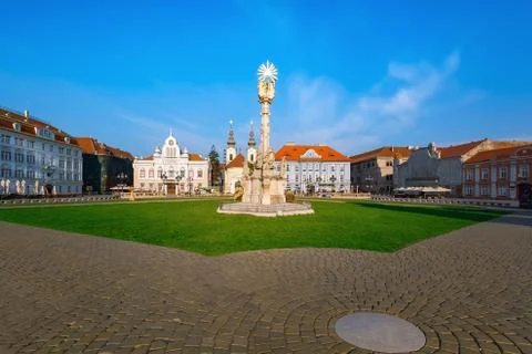 Union Square in Timisoara Stock Photos