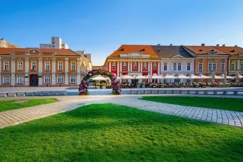 Union Square in Timisoara Stock Photos