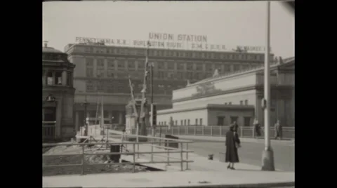 Union Station Chicago Building Video stock 47663586