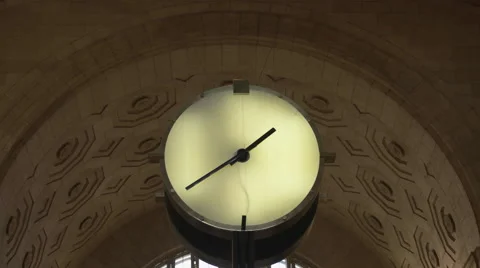 Union Station Clock Stock Footage 57490142