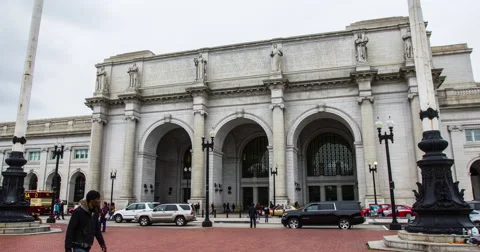 Union Station Hyperlapse in 4K Stock Footage 62731909