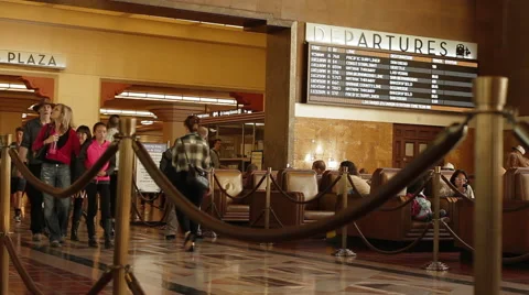 Union Station Inside LA-02 Video stock 43504018