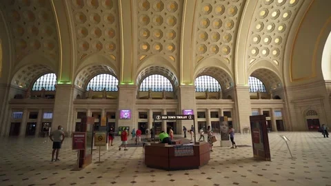 Union Station Inside. Washington DC Stock Footage 150845064