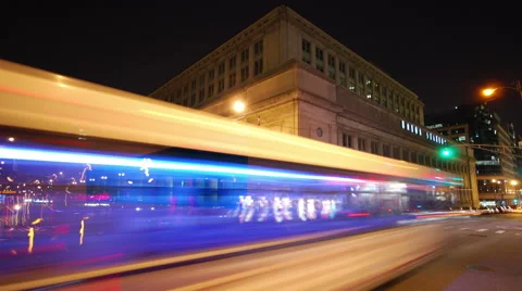 Union Station Intersection Timelapse Stock-Footage 46636343
