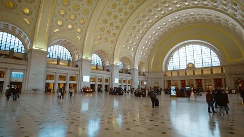 Union Station Washington - central train station Stock-Footage 75325835