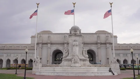 Union Station in Washington DC Stock Footage
