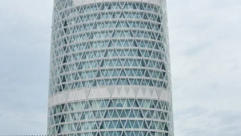 Unipolsai skycraper in Milan Stock Footage 248948376