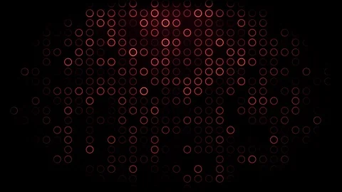 Unique Abstract black Blinking Disco Circles Seamless Pattern Background 4k Stock Footage 104052849