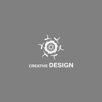 Unique Abstract Creative Logo Design Art Minimalist Logo Illustrazione stock