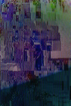 Unique abstract digital design backdrop with tv glitch error Stock Photos