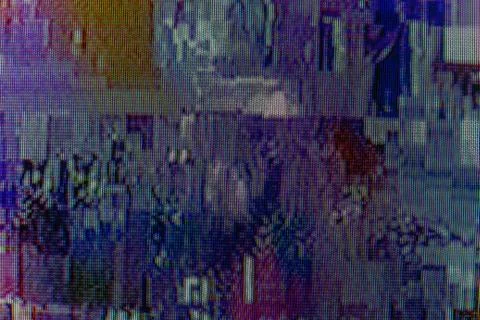 Unique abstract digital design backdrop with tv glitch error Foto stock