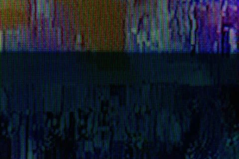 Unique abstract digital design backdrop with tv glitch error Stock Photos