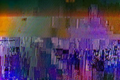 Unique abstract digital design backdrop with tv glitch error Stock Photos