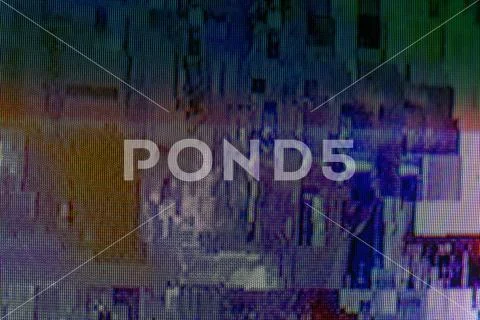 Unique abstract digital design backdrop with tv glitch error Stock Photos