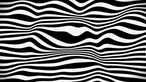 A unique abstract geometric texture featuring black and white lines. The wa.. Stock Illustration