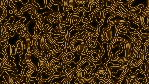 Unique abstract patterns of glowing lines create a mesmerizing visual Stock Footage 309805571
