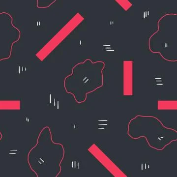 Unique abstract seamless repeating pattern. Geometric and hand drawn elements Stock Illustration