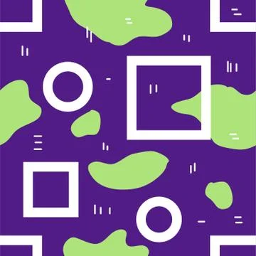 Unique abstract seamless repeating pattern. Geometric and hand drawn elements Stock Illustration