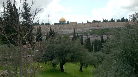 A unique Al-Aqsa Mosque view Video stock 86294318