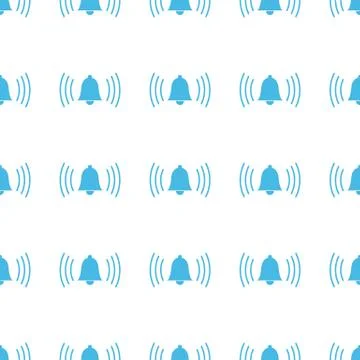 Unique Alarmclock seamless pattern Stock Illustration
