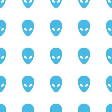Unique Alien seamless pattern Stockillustratie