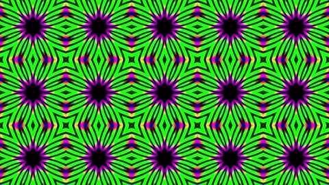 Unique and Dynamic Multicolored Neon Kaleidoscope Design Video stock 255296617