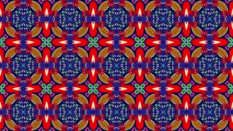 Unique and Dynamic Multicolored Neon Kaleidoscope Design Stock Footage 255297209