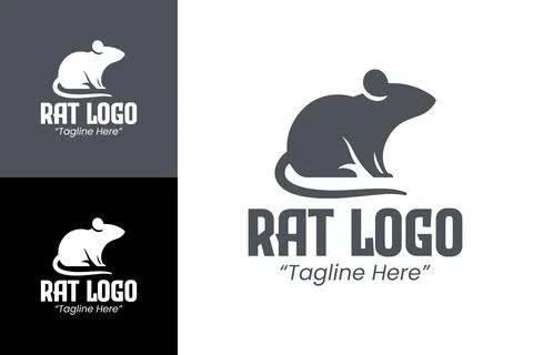 Unique and Elegant Rat Logo Designs for Personal Brands Stock Illustration