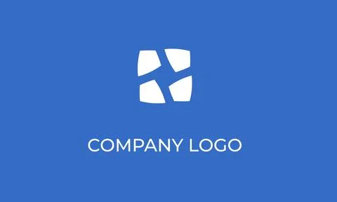 Unique and Modern Abstract Logo Design Stock Illustration