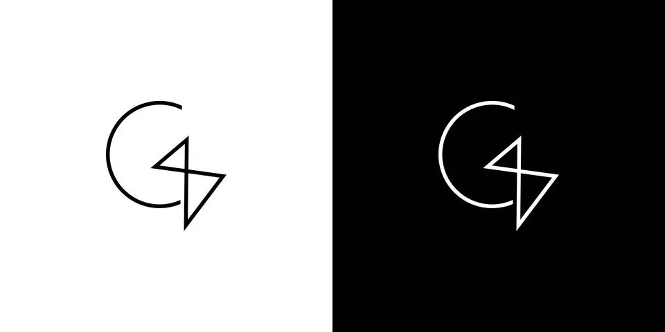 Unique and modern G infinity logo design 스톡 일러스트