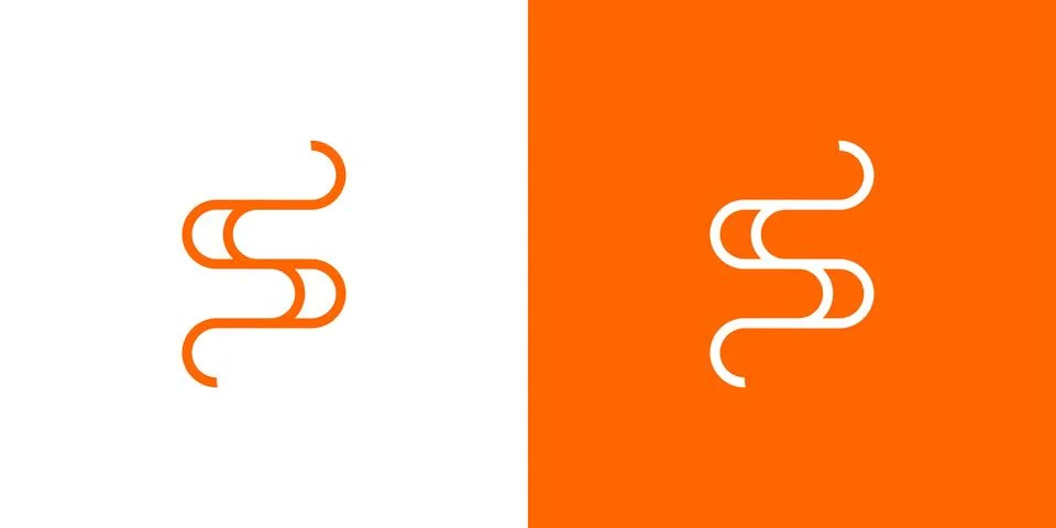 Unique and modern initial letter S logo design 4 Stock Illustration