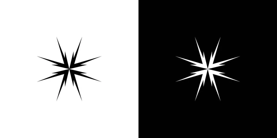 Unique and modern Spark logo design Stock Illustration