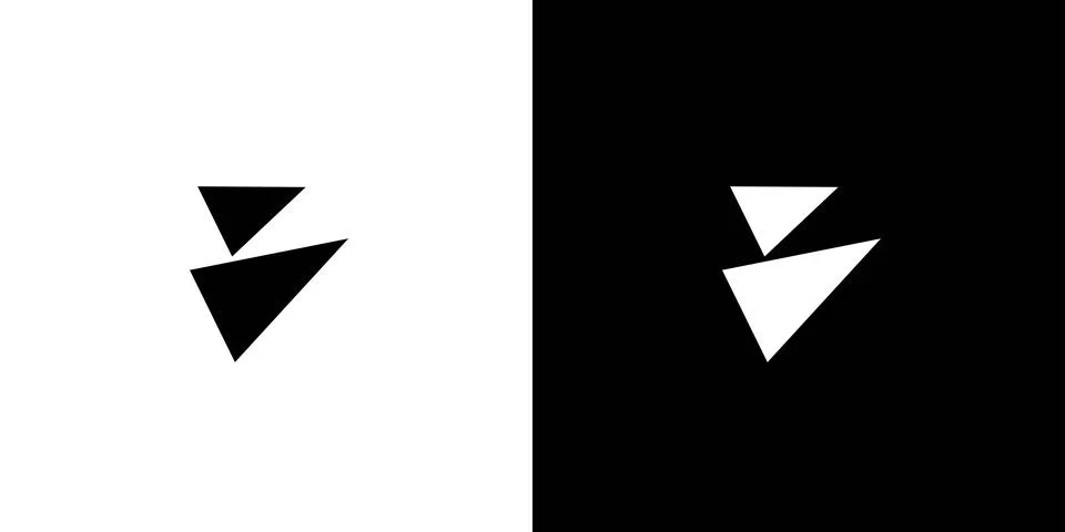 Unique and simple B logo design Stock Illustration