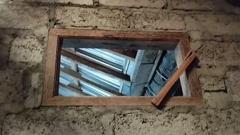 Unique and simple bedroom windows Stock Footage 224798863