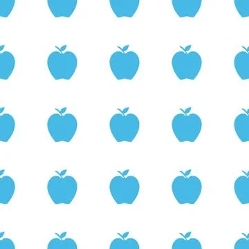 Unique Apple seamless pattern Illustrazione stock