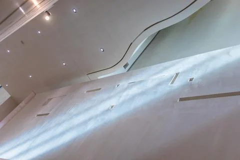 Unique architectural features inside Dublin's National Gallery of Ireland c.. Stock Photos