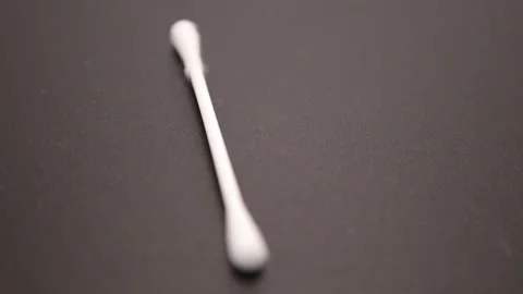 Unique art creation with cotton swab transforms simple object into captivating m Stock Footage 328632553