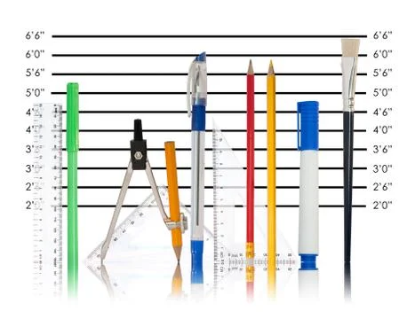 Unique back to school creative concept image of supplies Stock Photos